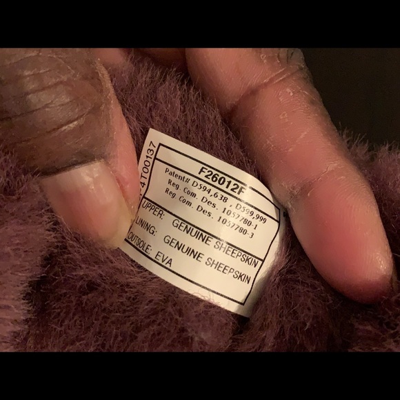 Purple Bailey Button UGG Boots Size 6 - Picture 9 of 11